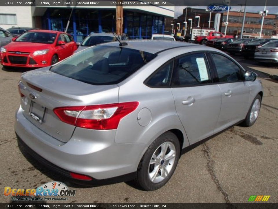 2014 Ford Focus SE Sedan Ingot Silver / Charcoal Black Photo #8