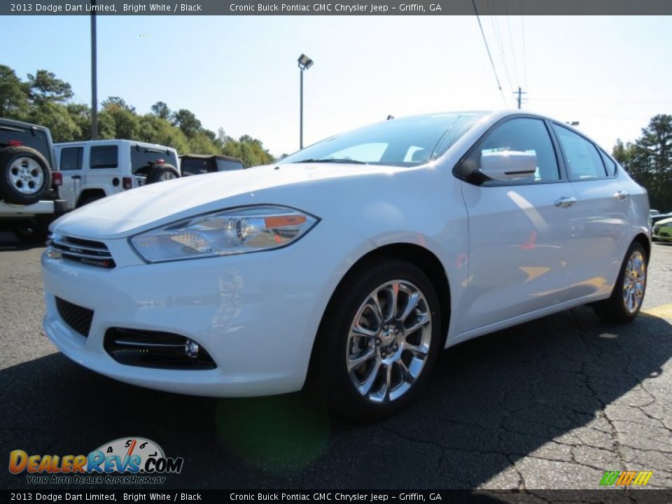 2013 Dodge Dart Limited Bright White / Black Photo #3