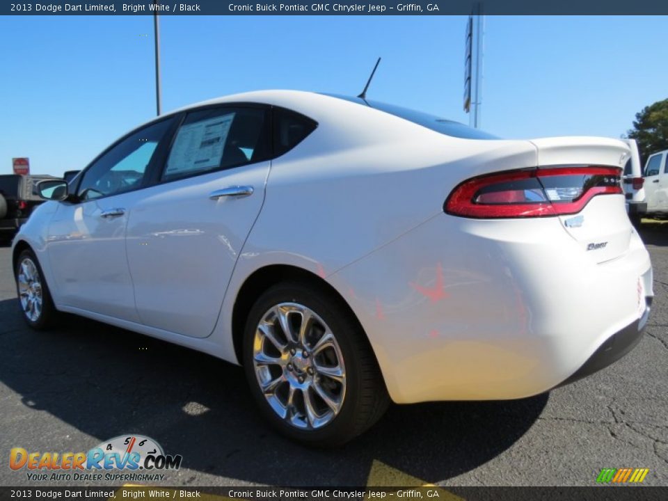 2013 Dodge Dart Limited Bright White / Black Photo #5