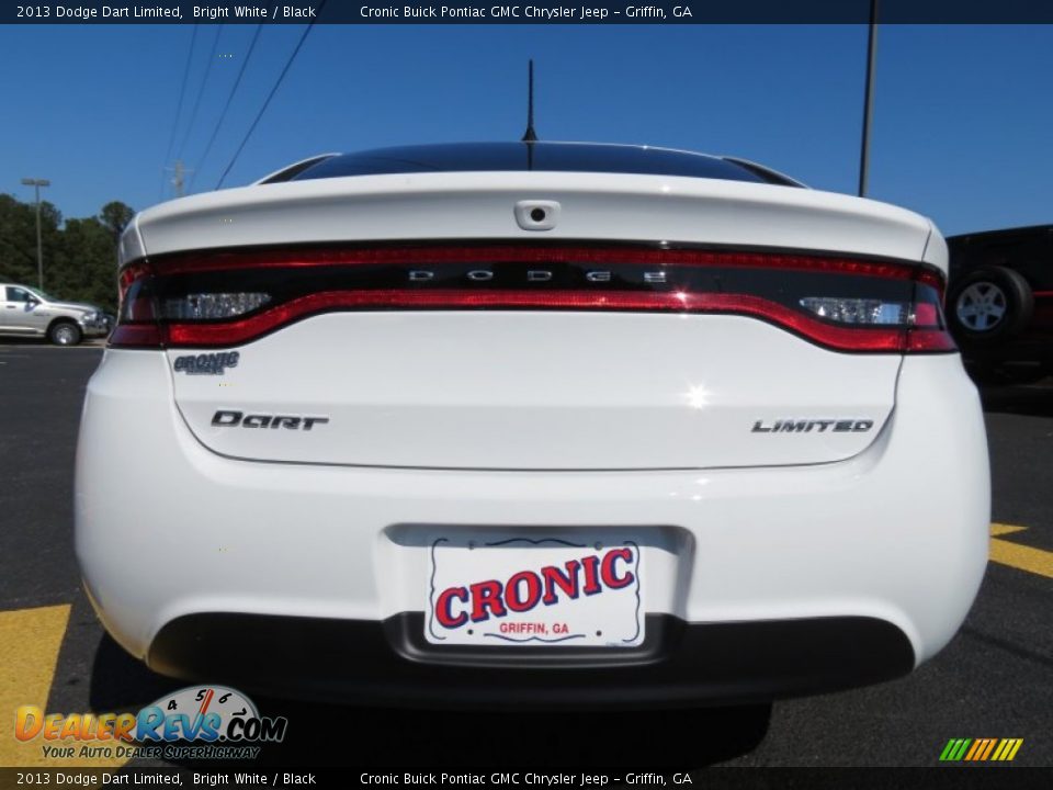 2013 Dodge Dart Limited Bright White / Black Photo #6