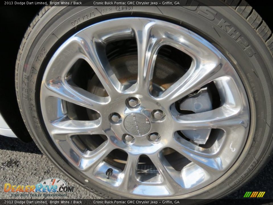 2013 Dodge Dart Limited Bright White / Black Photo #9