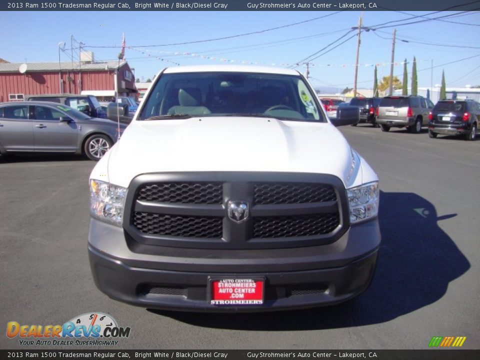 2013 Ram 1500 Tradesman Regular Cab Bright White / Black/Diesel Gray Photo #2