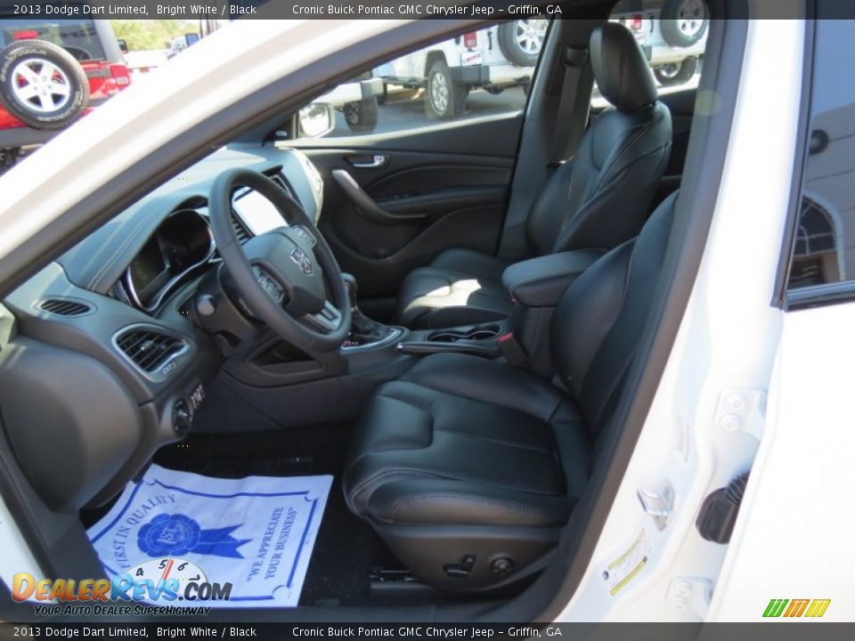 2013 Dodge Dart Limited Bright White / Black Photo #10