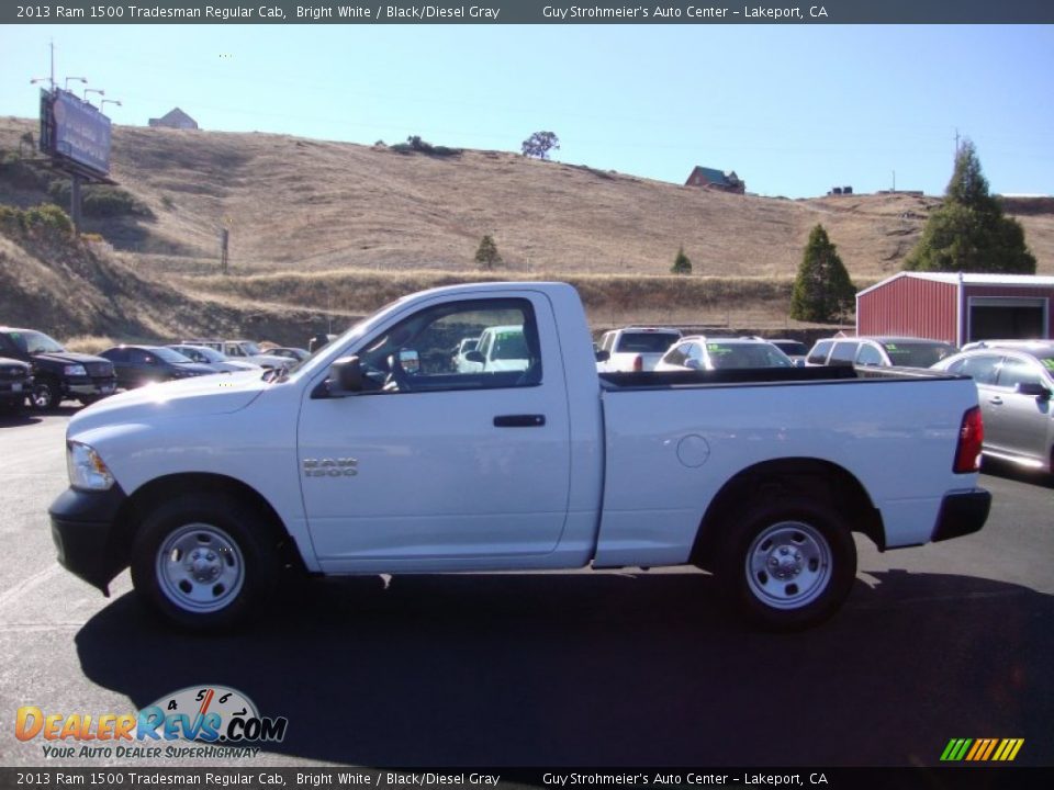 2013 Ram 1500 Tradesman Regular Cab Bright White / Black/Diesel Gray Photo #4