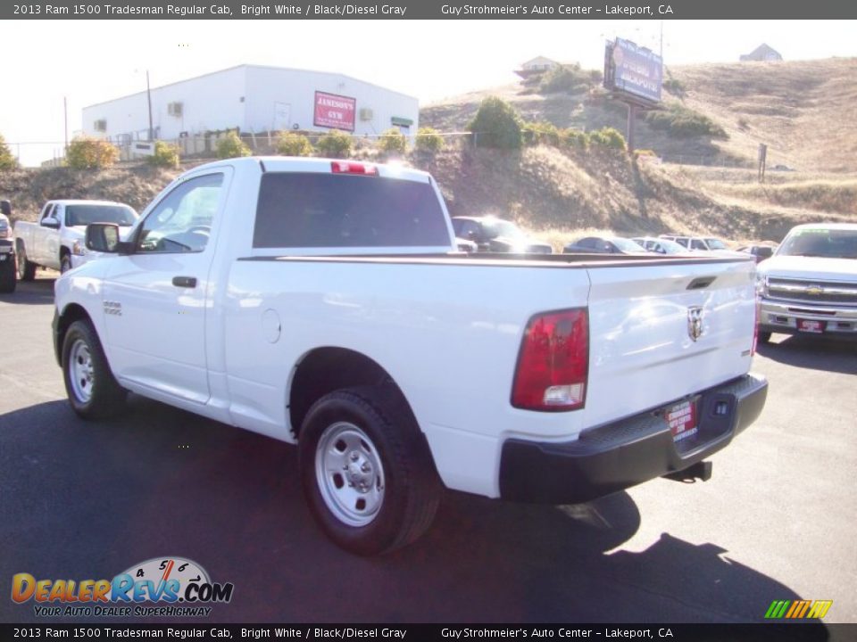 2013 Ram 1500 Tradesman Regular Cab Bright White / Black/Diesel Gray Photo #5