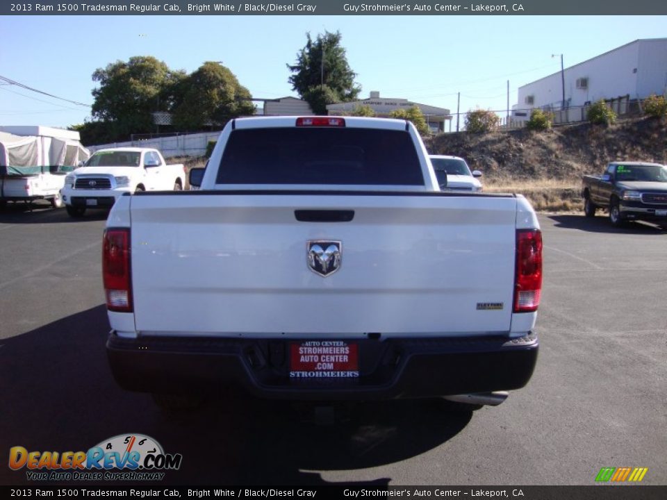 2013 Ram 1500 Tradesman Regular Cab Bright White / Black/Diesel Gray Photo #6