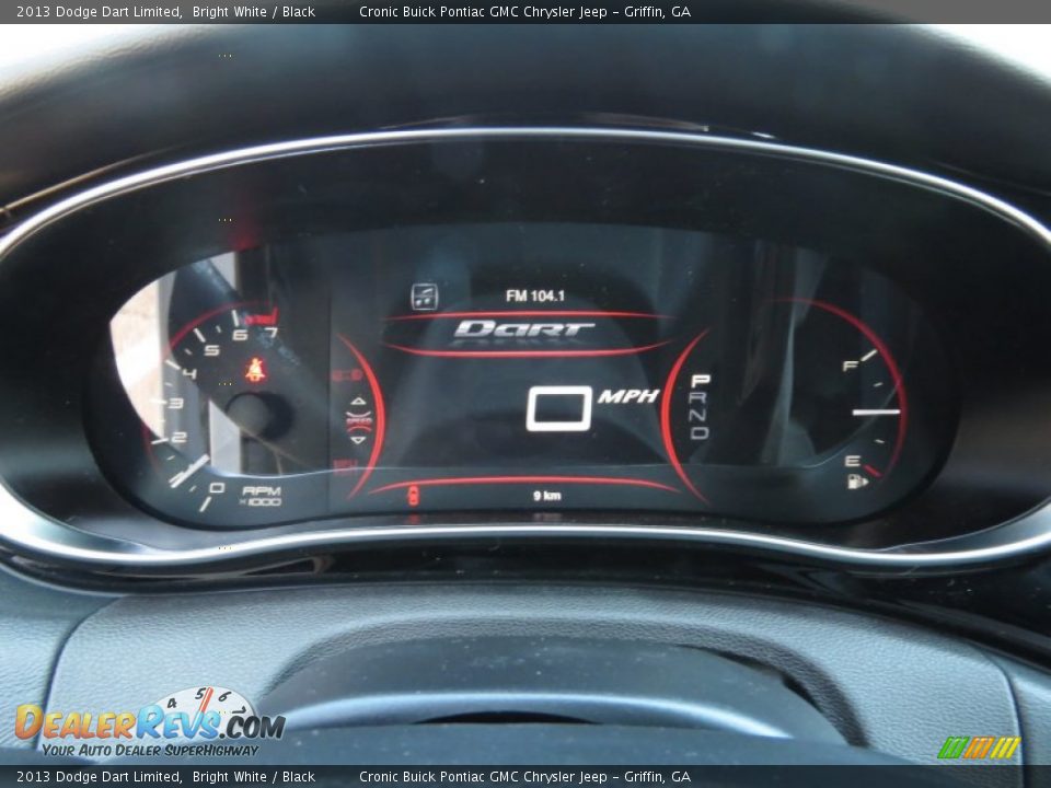 2013 Dodge Dart Limited Bright White / Black Photo #15