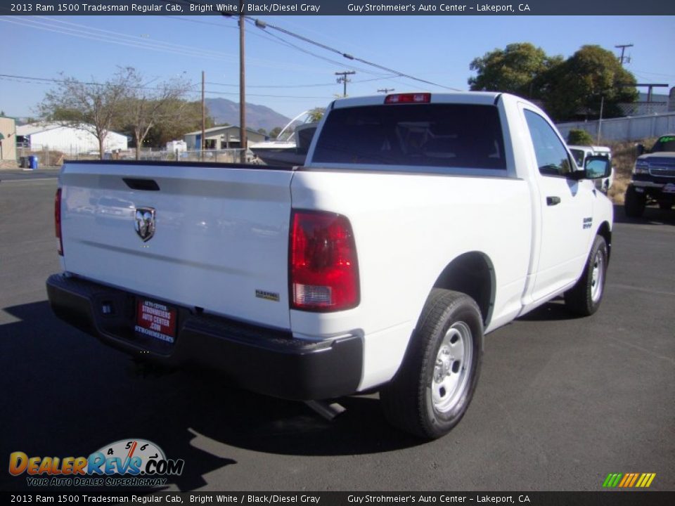 2013 Ram 1500 Tradesman Regular Cab Bright White / Black/Diesel Gray Photo #7