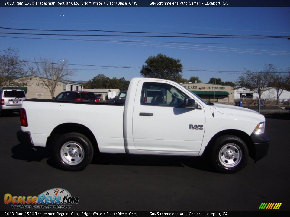 2013 Ram 1500 Tradesman Regular Cab Bright White / Black/Diesel Gray Photo #8