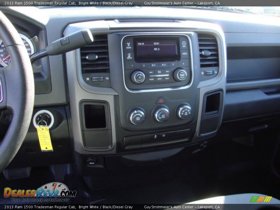 2013 Ram 1500 Tradesman Regular Cab Bright White / Black/Diesel Gray Photo #14