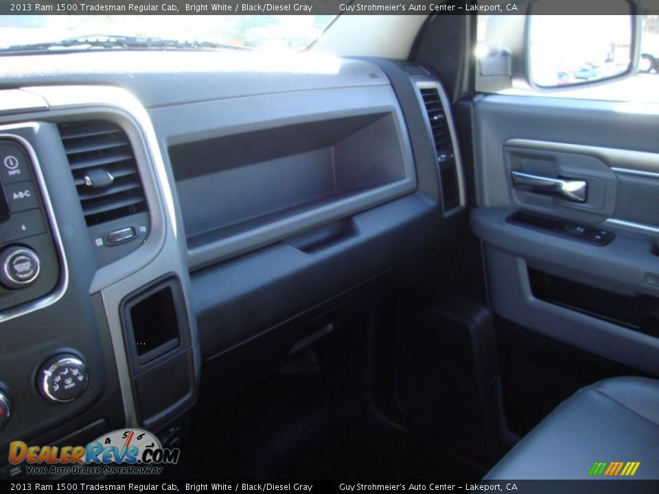 2013 Ram 1500 Tradesman Regular Cab Bright White / Black/Diesel Gray Photo #15