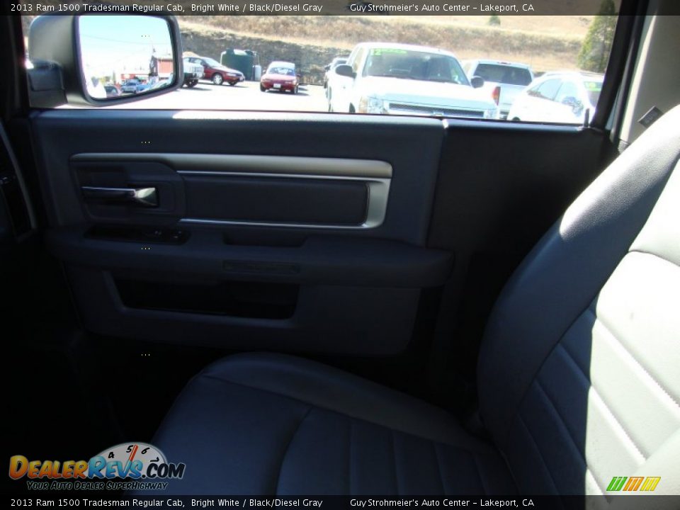2013 Ram 1500 Tradesman Regular Cab Bright White / Black/Diesel Gray Photo #16