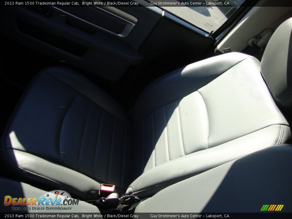 2013 Ram 1500 Tradesman Regular Cab Bright White / Black/Diesel Gray Photo #17