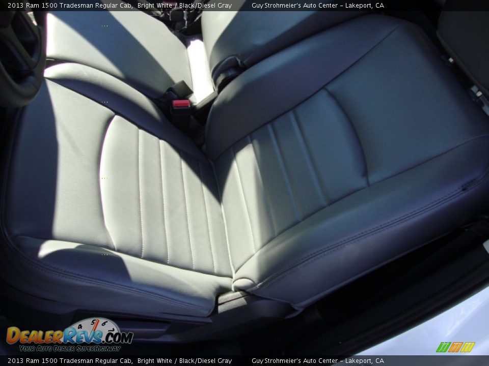 2013 Ram 1500 Tradesman Regular Cab Bright White / Black/Diesel Gray Photo #19