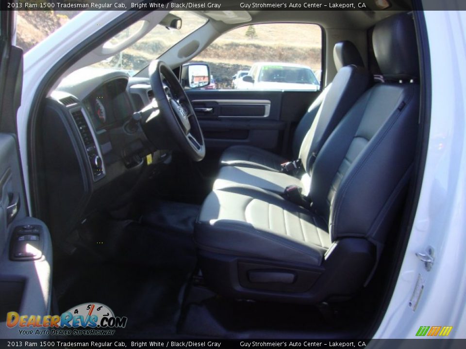 2013 Ram 1500 Tradesman Regular Cab Bright White / Black/Diesel Gray Photo #20