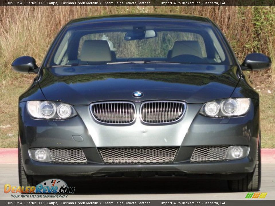 2009 BMW 3 Series 335i Coupe Tasman Green Metallic / Cream Beige Dakota Leather Photo #6