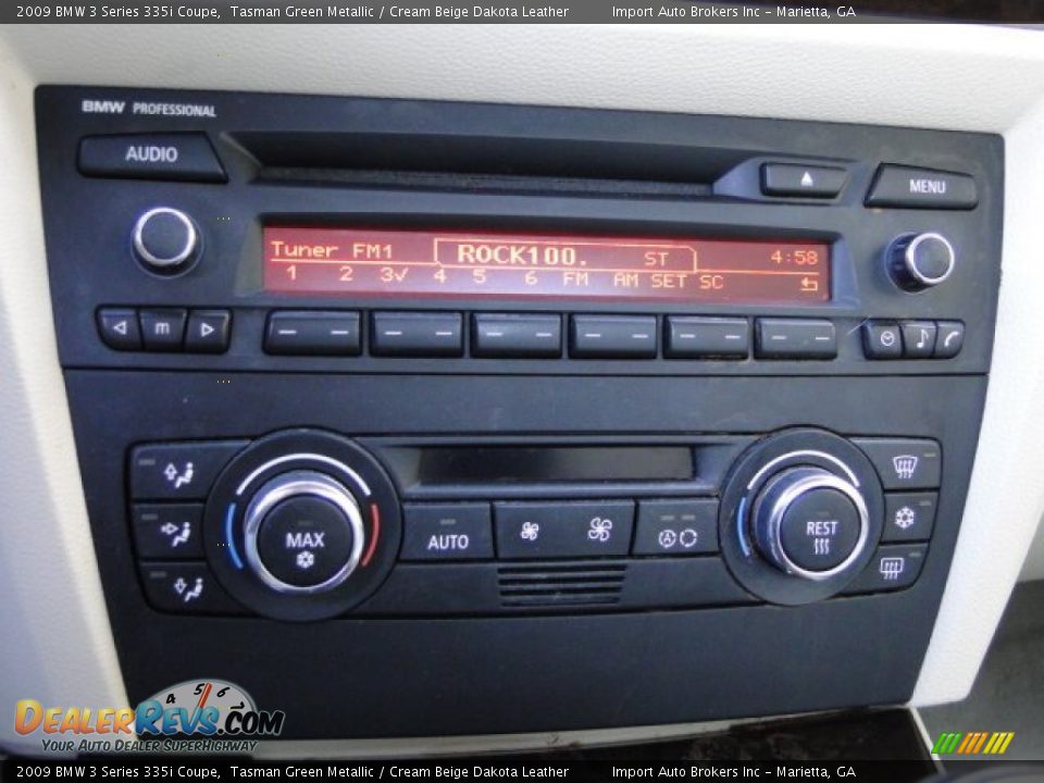 2009 BMW 3 Series 335i Coupe Tasman Green Metallic / Cream Beige Dakota Leather Photo #16