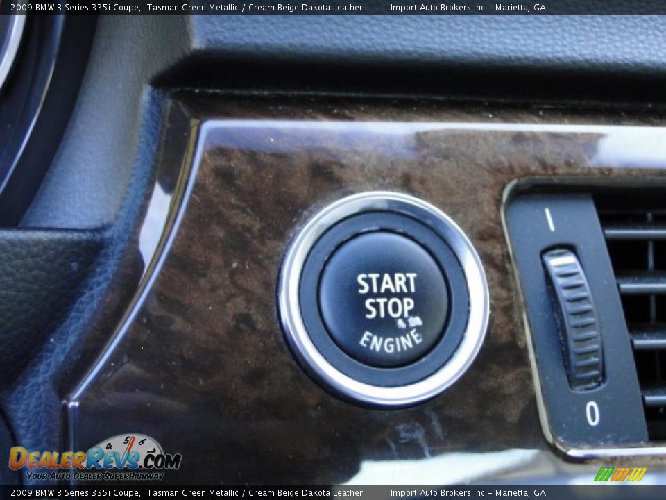 2009 BMW 3 Series 335i Coupe Tasman Green Metallic / Cream Beige Dakota Leather Photo #18
