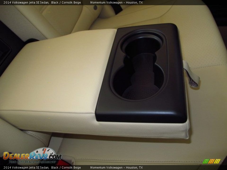 2014 Volkswagen Jetta SE Sedan Black / Cornsilk Beige Photo #14