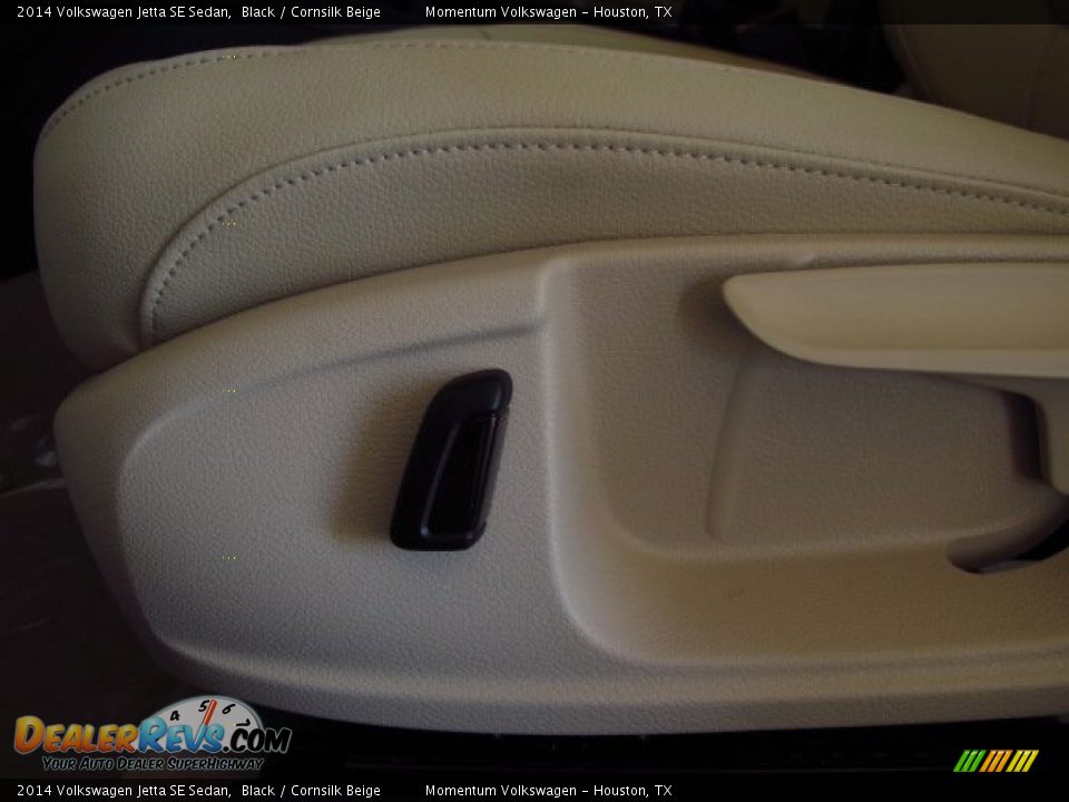 2014 Volkswagen Jetta SE Sedan Black / Cornsilk Beige Photo #16