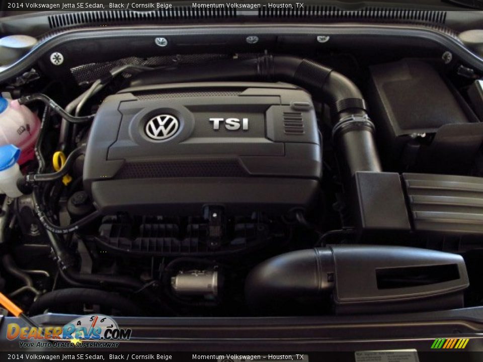 2014 Volkswagen Jetta SE Sedan Black / Cornsilk Beige Photo #21