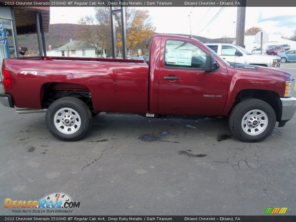Deep Ruby Metallic 2013 Chevrolet Silverado 3500HD WT Regular Cab 4x4 Photo #2