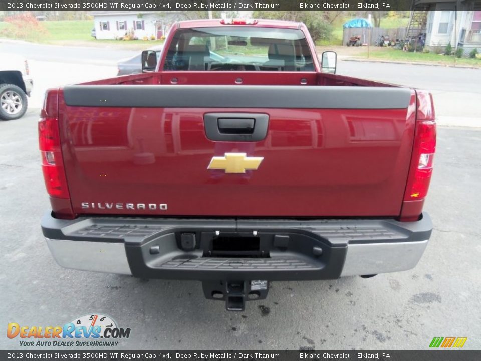2013 Chevrolet Silverado 3500HD WT Regular Cab 4x4 Deep Ruby Metallic / Dark Titanium Photo #4