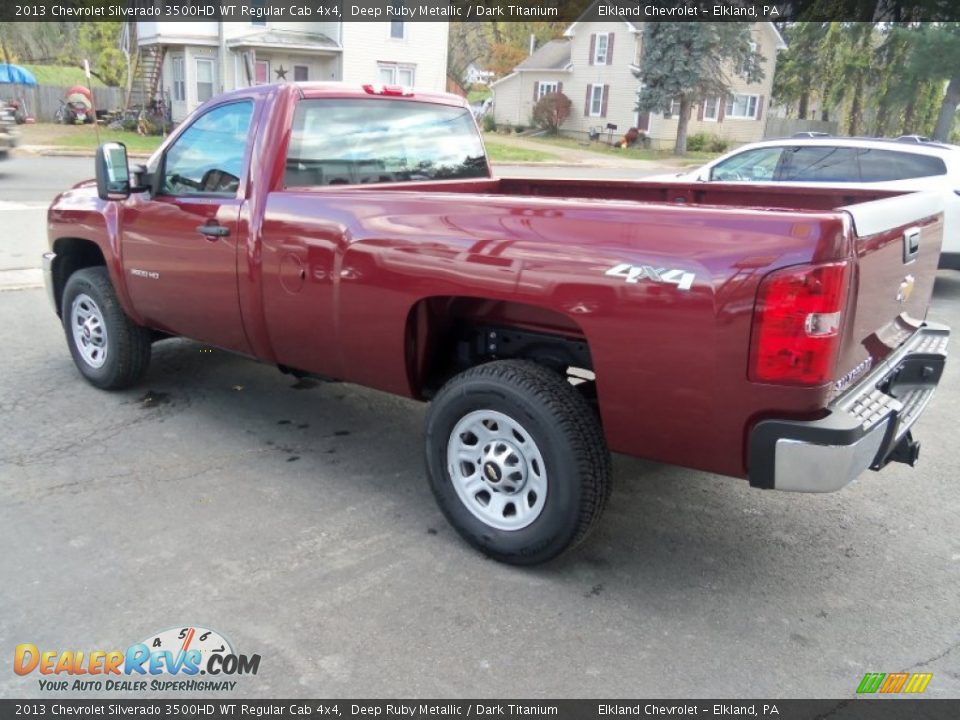 2013 Chevrolet Silverado 3500HD WT Regular Cab 4x4 Deep Ruby Metallic / Dark Titanium Photo #5