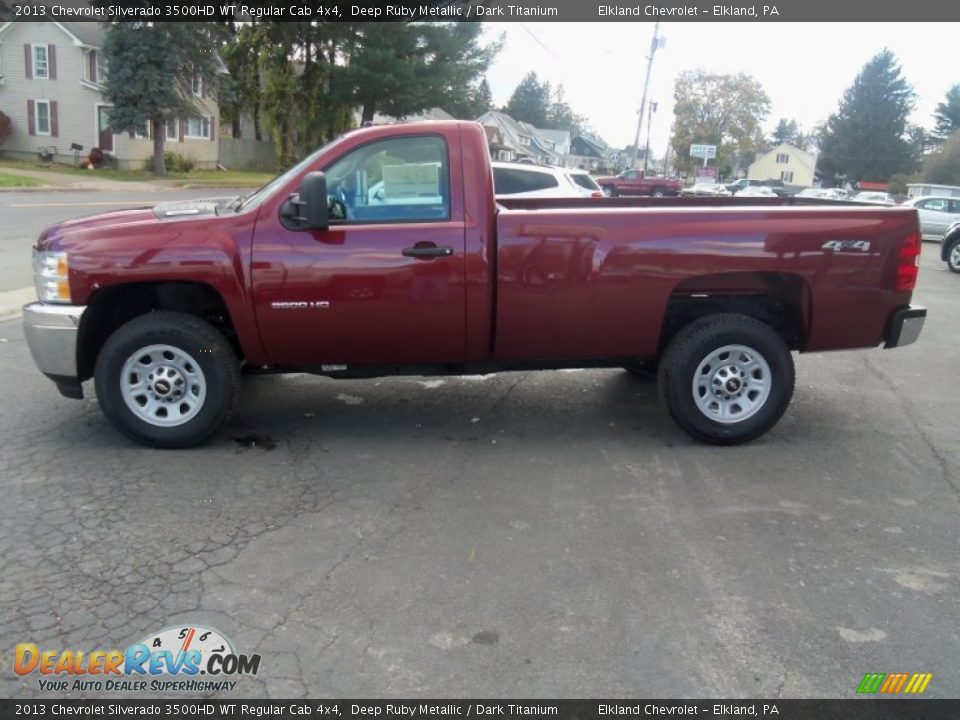 2013 Chevrolet Silverado 3500HD WT Regular Cab 4x4 Deep Ruby Metallic / Dark Titanium Photo #6
