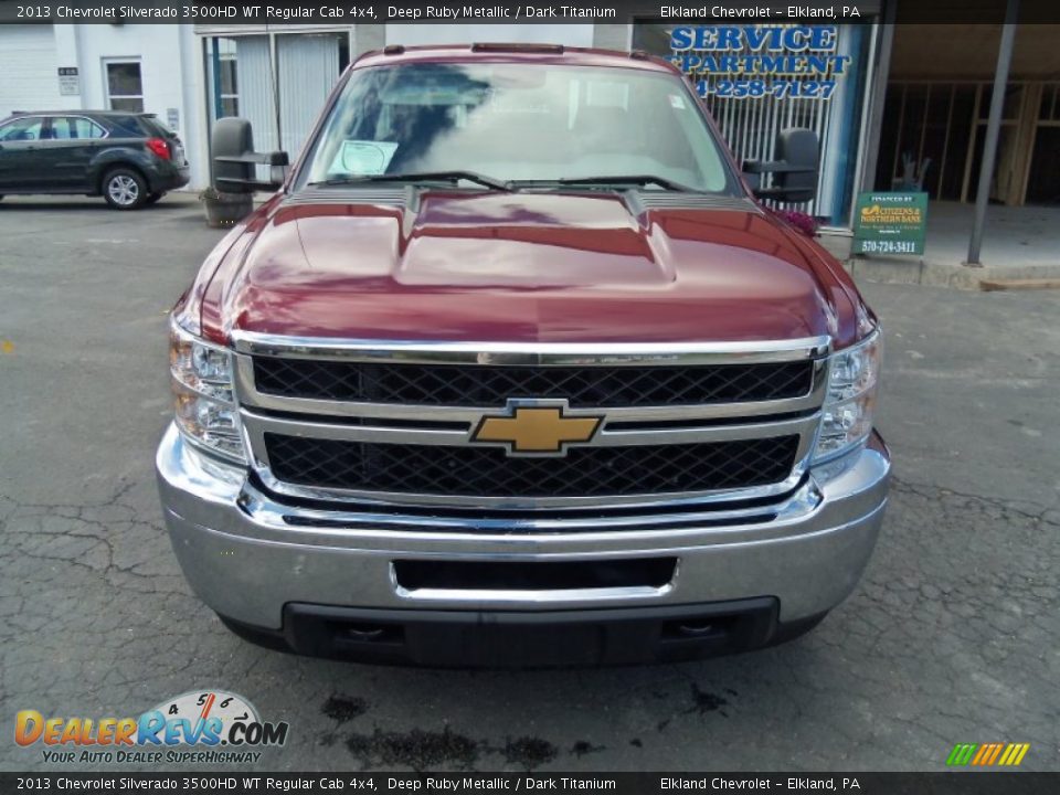 2013 Chevrolet Silverado 3500HD WT Regular Cab 4x4 Deep Ruby Metallic / Dark Titanium Photo #8