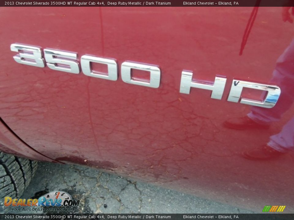 2013 Chevrolet Silverado 3500HD WT Regular Cab 4x4 Deep Ruby Metallic / Dark Titanium Photo #14