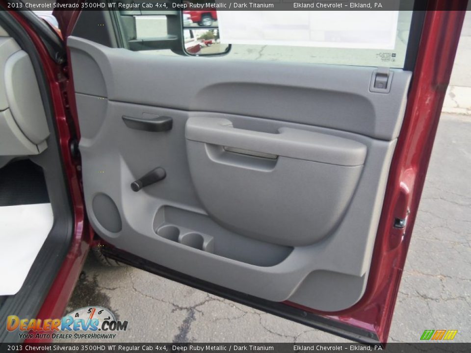 2013 Chevrolet Silverado 3500HD WT Regular Cab 4x4 Deep Ruby Metallic / Dark Titanium Photo #19