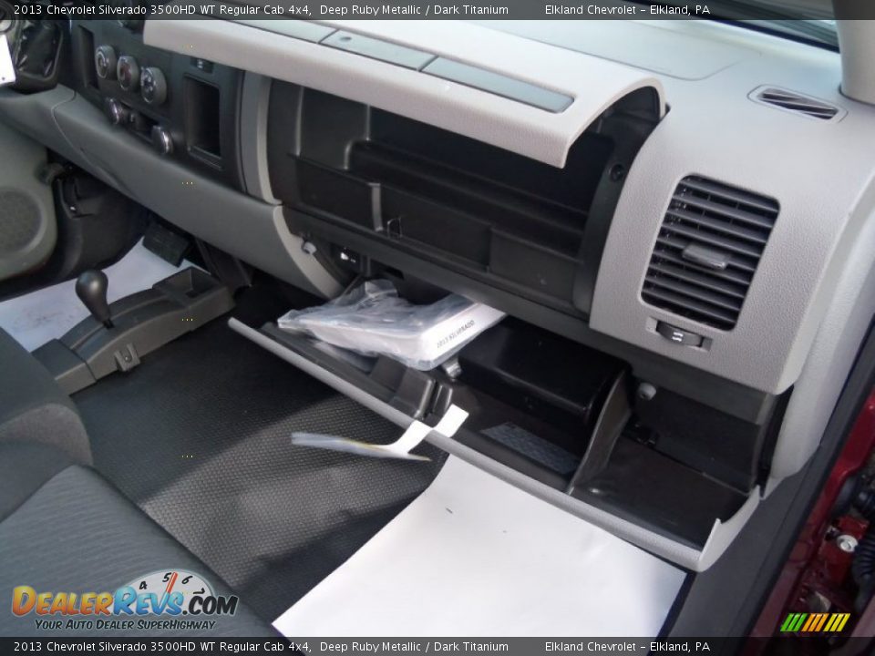 2013 Chevrolet Silverado 3500HD WT Regular Cab 4x4 Deep Ruby Metallic / Dark Titanium Photo #22