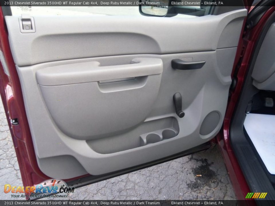 2013 Chevrolet Silverado 3500HD WT Regular Cab 4x4 Deep Ruby Metallic / Dark Titanium Photo #23
