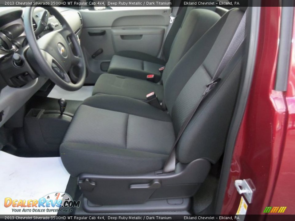 2013 Chevrolet Silverado 3500HD WT Regular Cab 4x4 Deep Ruby Metallic / Dark Titanium Photo #24