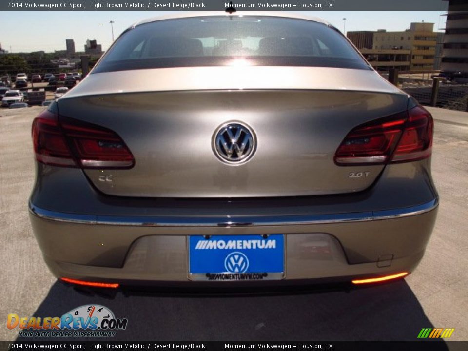 2014 Volkswagen CC Sport Light Brown Metallic / Desert Beige/Black Photo #5