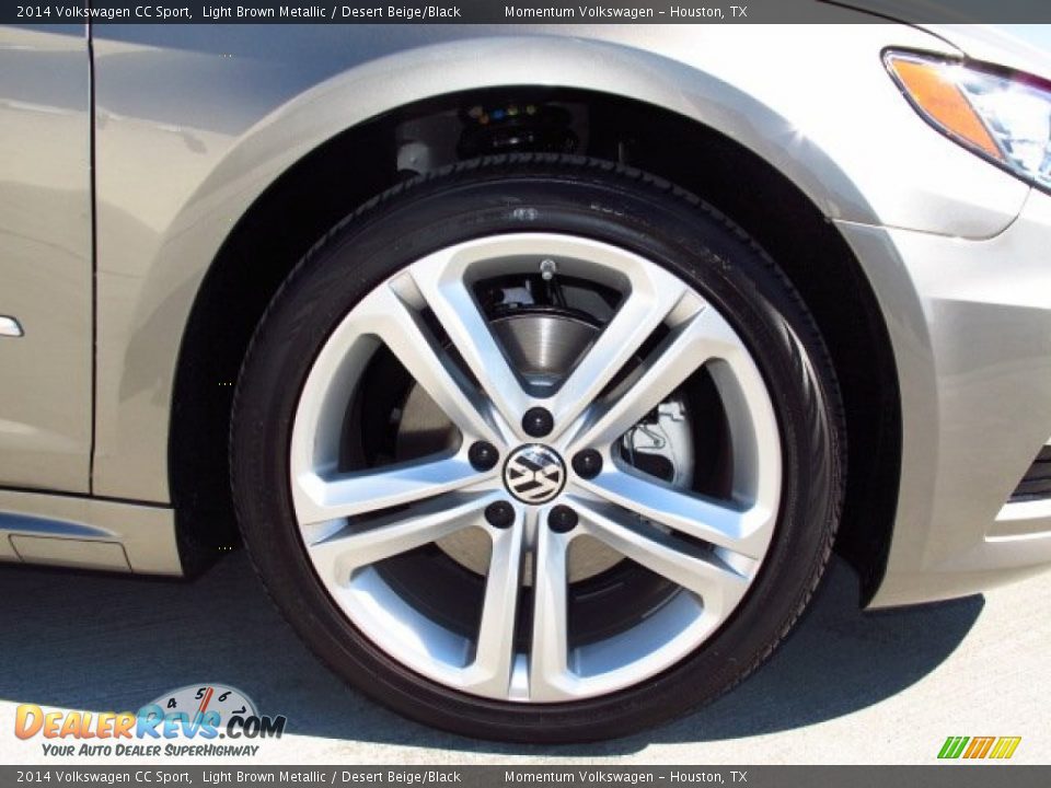 2014 Volkswagen CC Sport Light Brown Metallic / Desert Beige/Black Photo #7