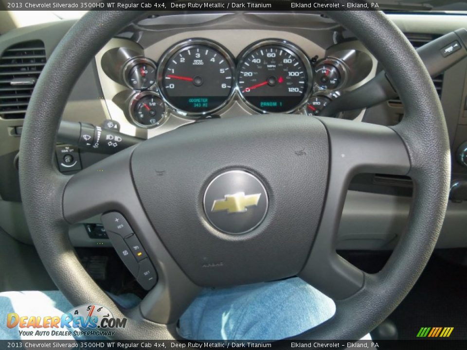 2013 Chevrolet Silverado 3500HD WT Regular Cab 4x4 Deep Ruby Metallic / Dark Titanium Photo #31