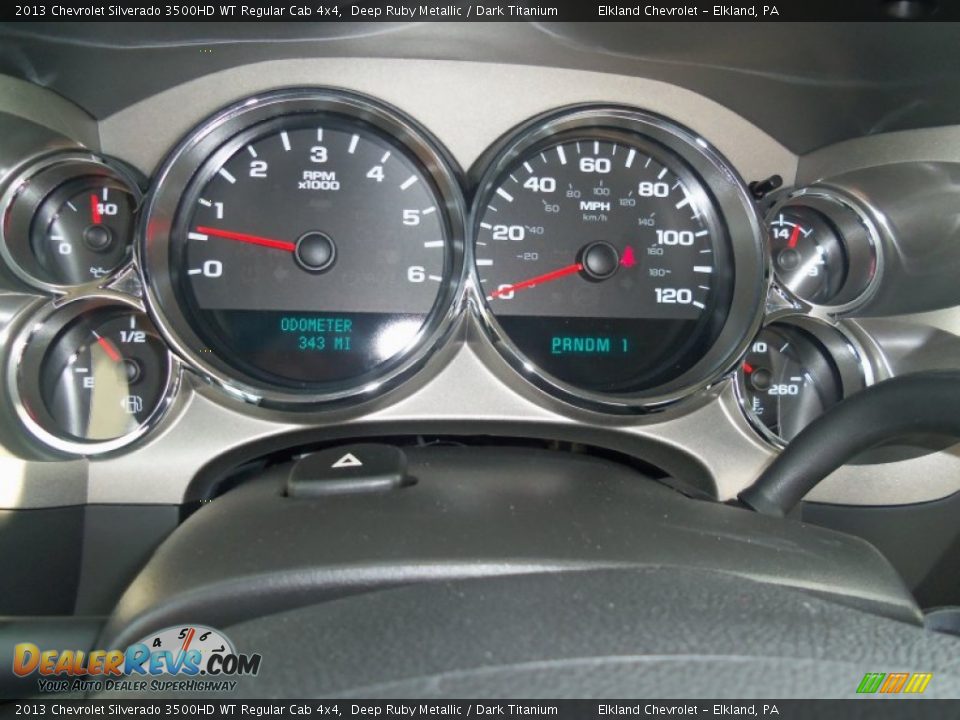 2013 Chevrolet Silverado 3500HD WT Regular Cab 4x4 Deep Ruby Metallic / Dark Titanium Photo #34