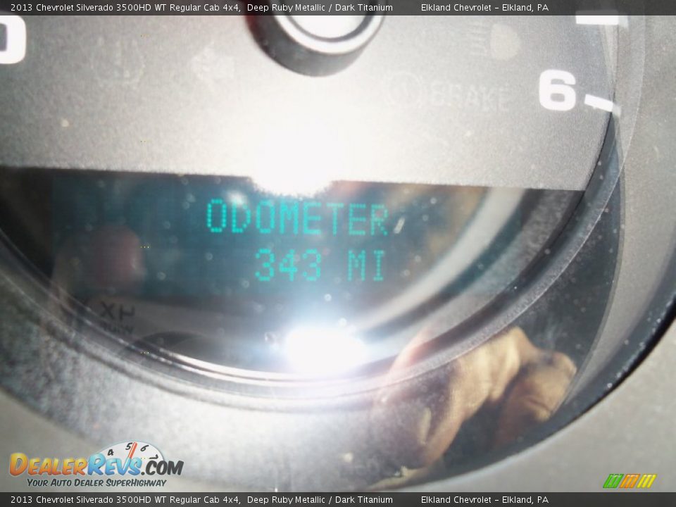 2013 Chevrolet Silverado 3500HD WT Regular Cab 4x4 Deep Ruby Metallic / Dark Titanium Photo #35