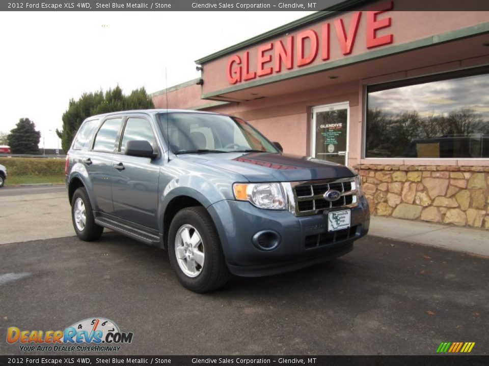 2012 Ford Escape XLS 4WD Steel Blue Metallic / Stone Photo #4