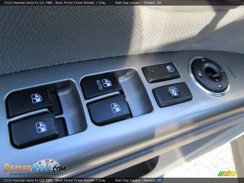 2010 Hyundai Santa Fe GLS 4WD Black Forest Green Metallic / Gray Photo #13