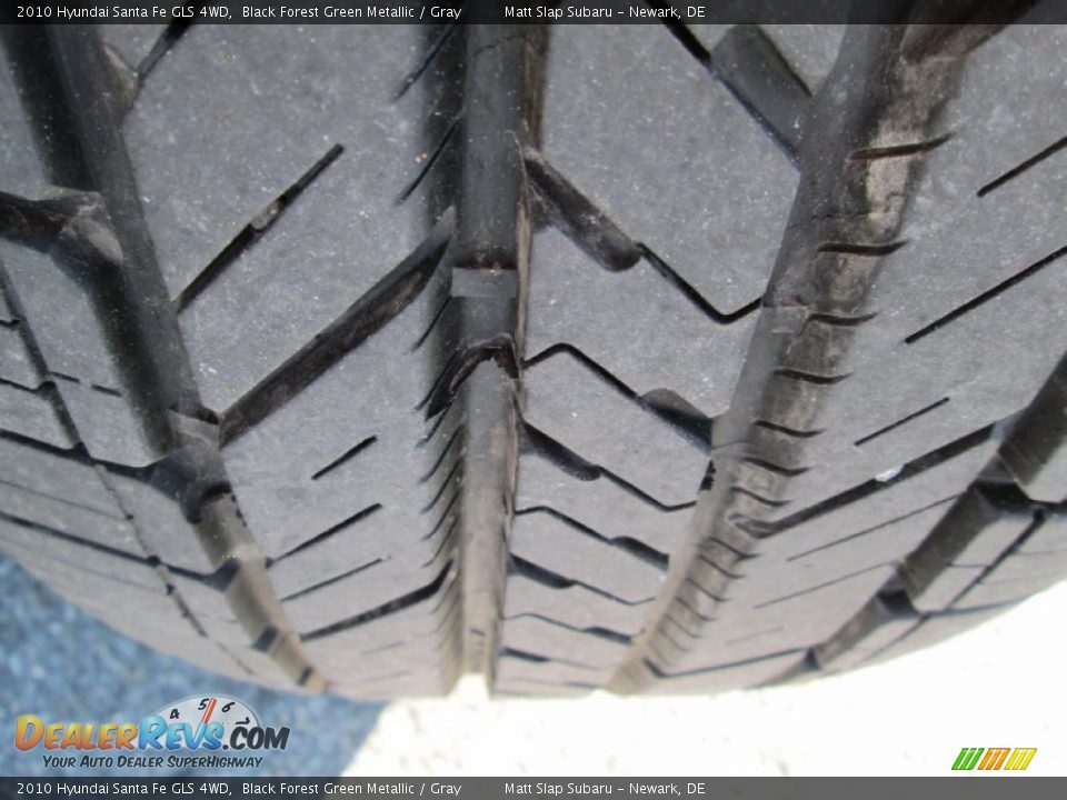 2010 Hyundai Santa Fe GLS 4WD Black Forest Green Metallic / Gray Photo #22