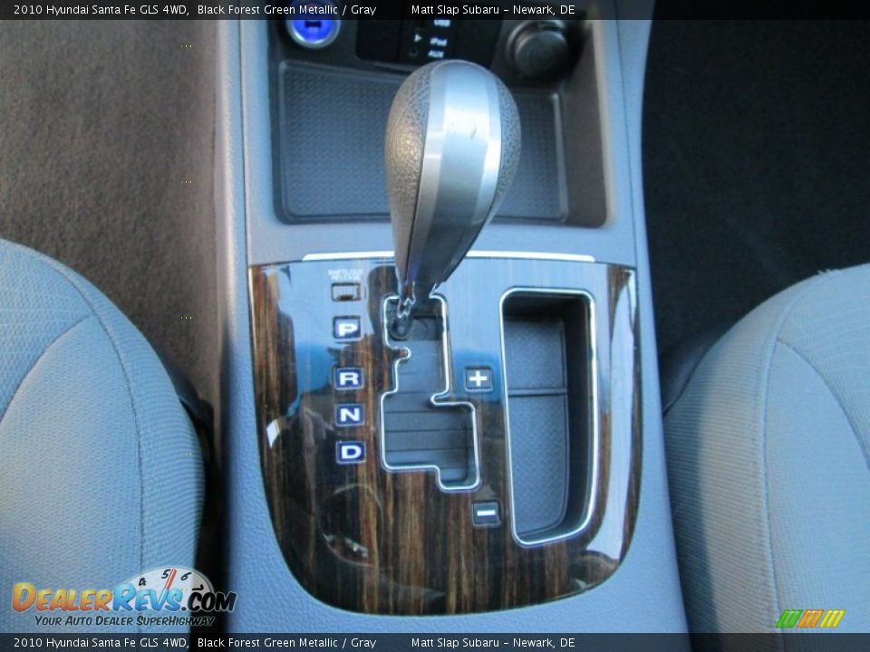 2010 Hyundai Santa Fe GLS 4WD Black Forest Green Metallic / Gray Photo #26