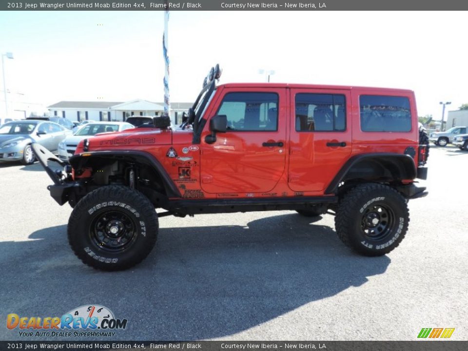 2013 Jeep Wrangler Unlimited Moab Edition 4x4 Flame Red / Black Photo #5