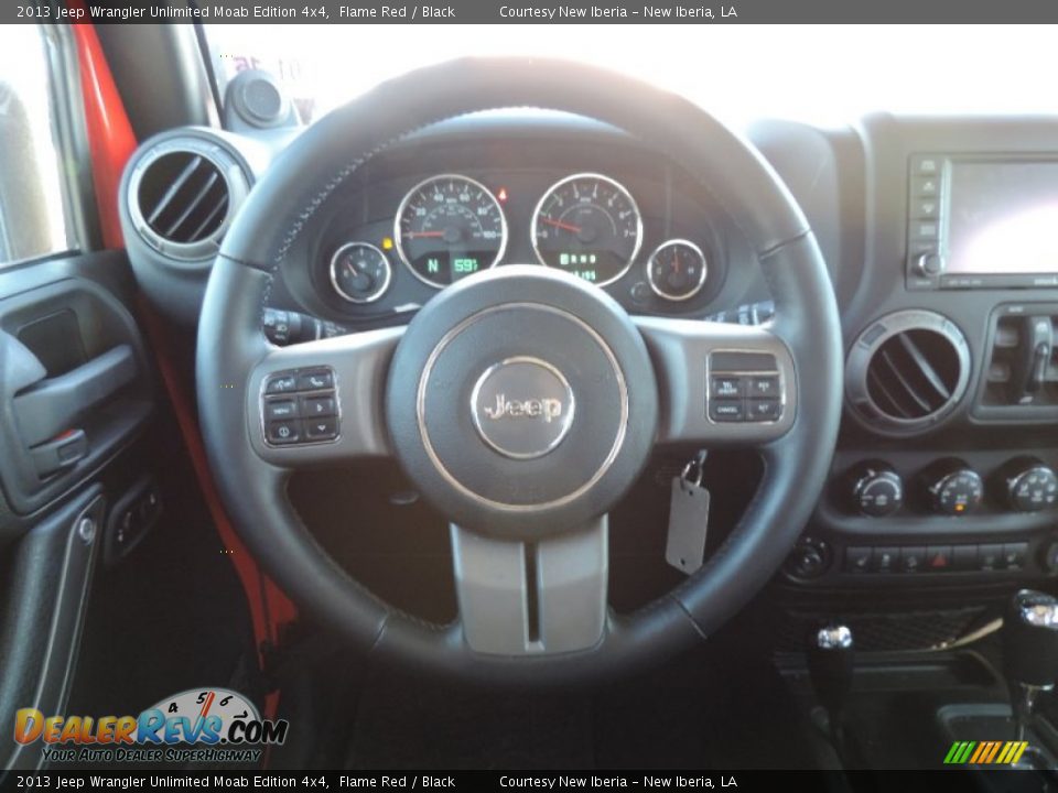 2013 Jeep Wrangler Unlimited Moab Edition 4x4 Flame Red / Black Photo #13
