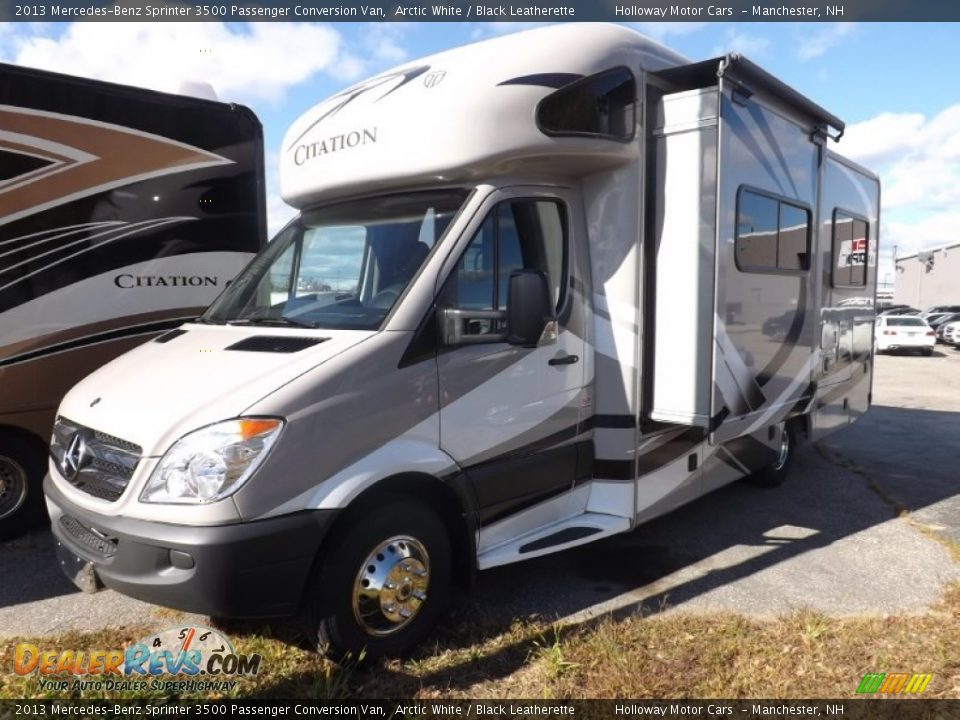 2013 Mercedes-Benz Sprinter 3500 Passenger Conversion Van Arctic White / Black Leatherette Photo #1
