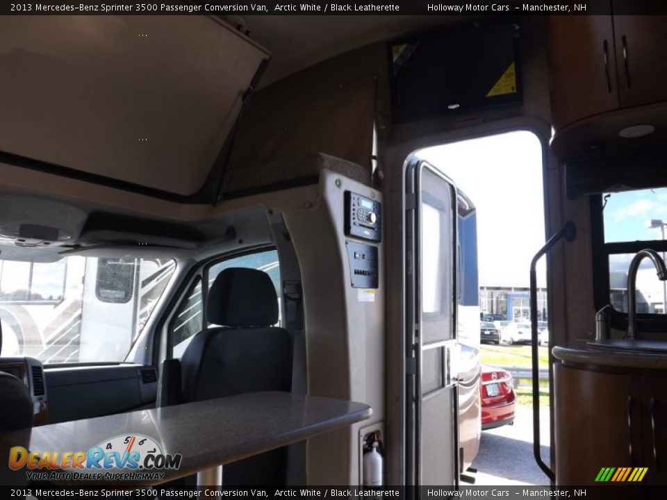 2013 Mercedes-Benz Sprinter 3500 Passenger Conversion Van Arctic White / Black Leatherette Photo #13