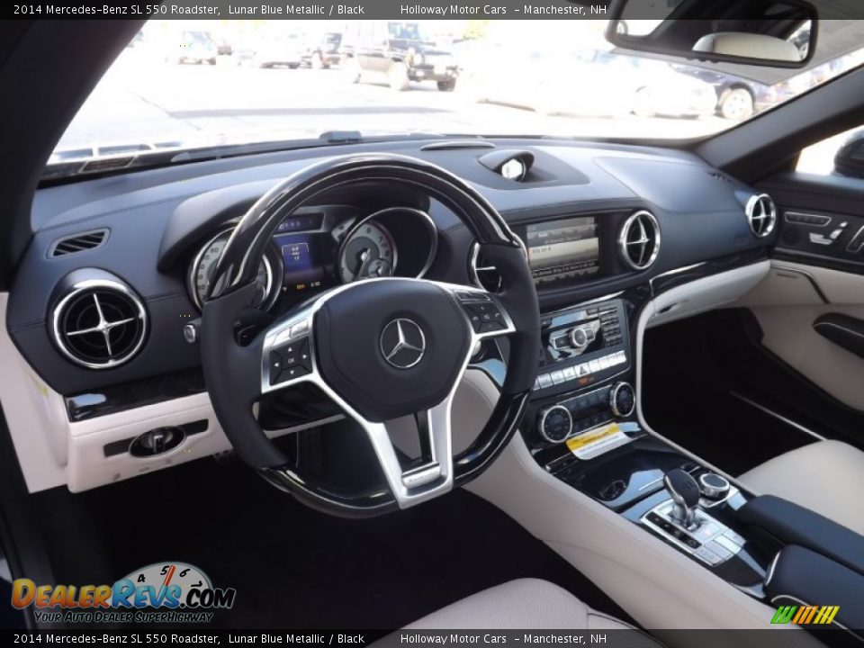 2014 Mercedes-Benz SL 550 Roadster Lunar Blue Metallic / Black Photo #6
