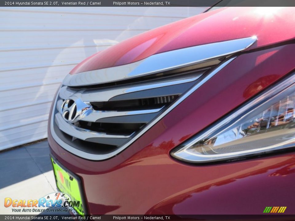 2014 Hyundai Sonata SE 2.0T Venetian Red / Camel Photo #11